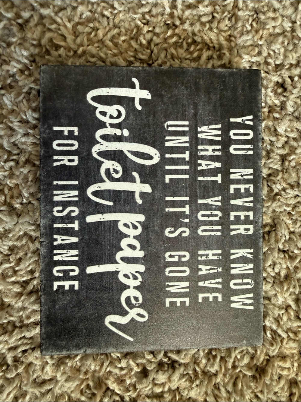 Bathroom Decor - Home Decor - Hanging Wall Sign - Funny